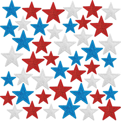 36 Pcs Mardi Gras Iron On Patches - Embroidered Veteran Patches