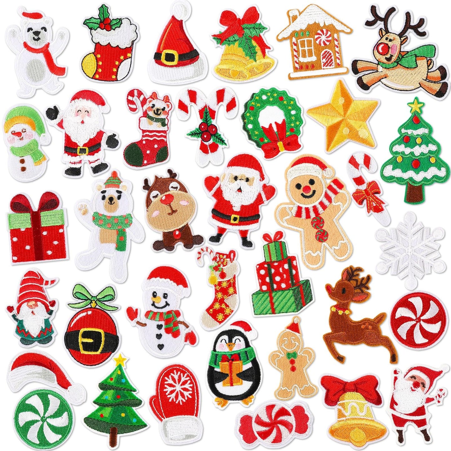 36 Pcs Mardi Gras Iron On Patches - Embroidered Veteran Patches