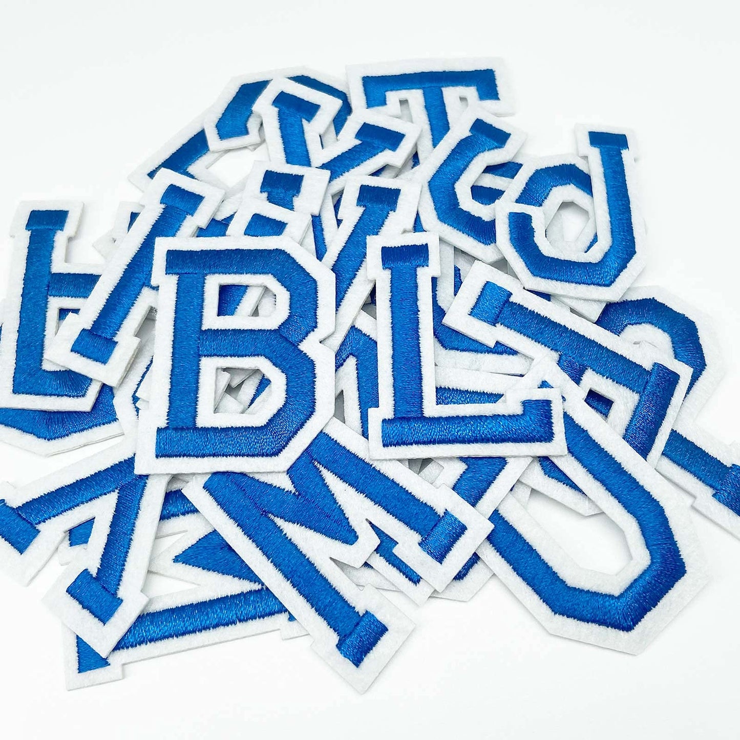 52 Pcs Alphabet Patches A - Z - Iron On Black Letters Veteran Patches