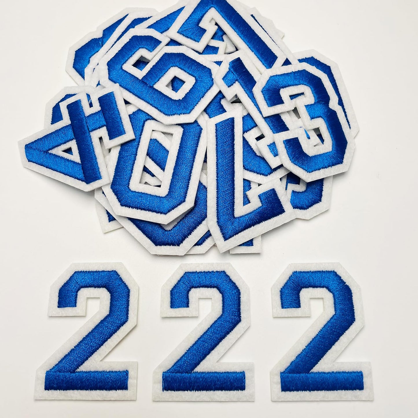 52 Pcs Alphabet Patches A - Z - Iron On Black Letters Veteran Patches