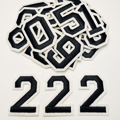 52 Pcs Alphabet Patches A - Z - Iron On Black Letters Veteran Patches