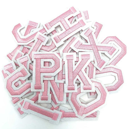 52 Pcs Alphabet Patches A - Z - Iron On Black Letters Veteran Patches