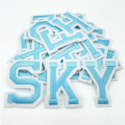 52 Pcs Alphabet Patches A - Z - Iron On Black Letters Veteran Patches