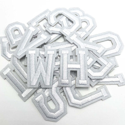 52 Pcs Alphabet Patches A - Z - Iron On Black Letters Veteran Patches