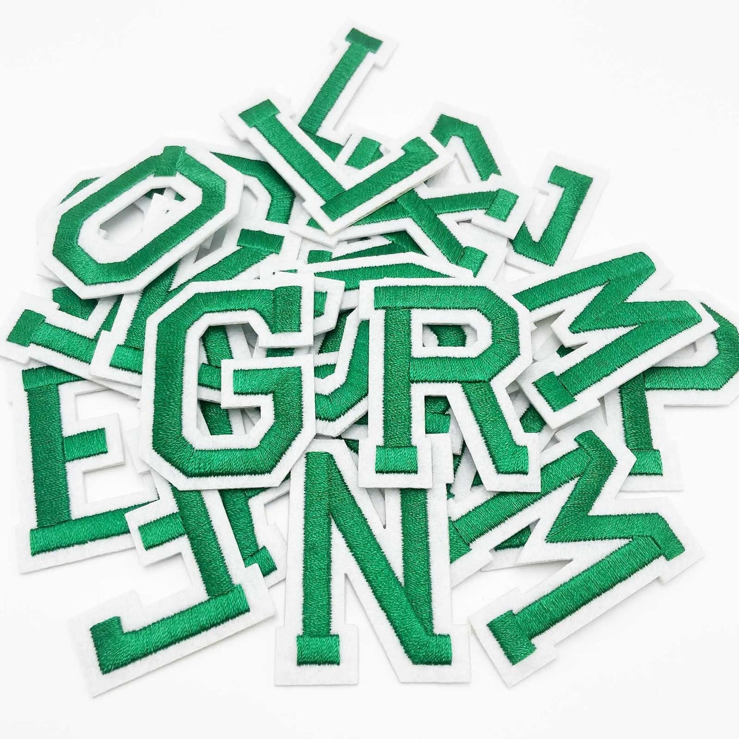 52 Pcs Alphabet Patches A - Z - Iron On Black Letters Veteran Patches