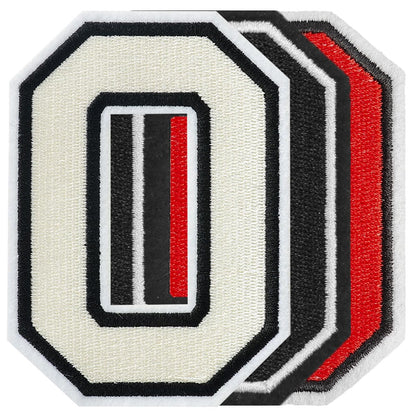 52 Pcs Iron On Letter Patches A - Z - White Embroidered Veteran Patches