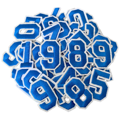 52 Pcs Iron On Letter Patches A - Z - White Embroidered Veteran Patches