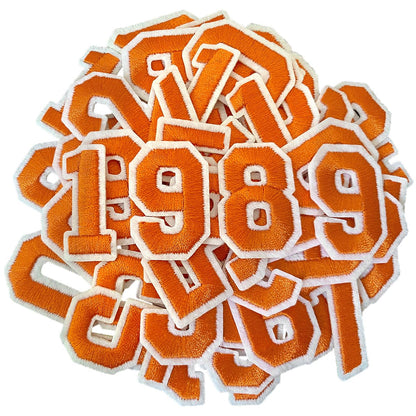 52 Pcs Iron On Letter Patches A - Z - White Embroidered Veteran Patches