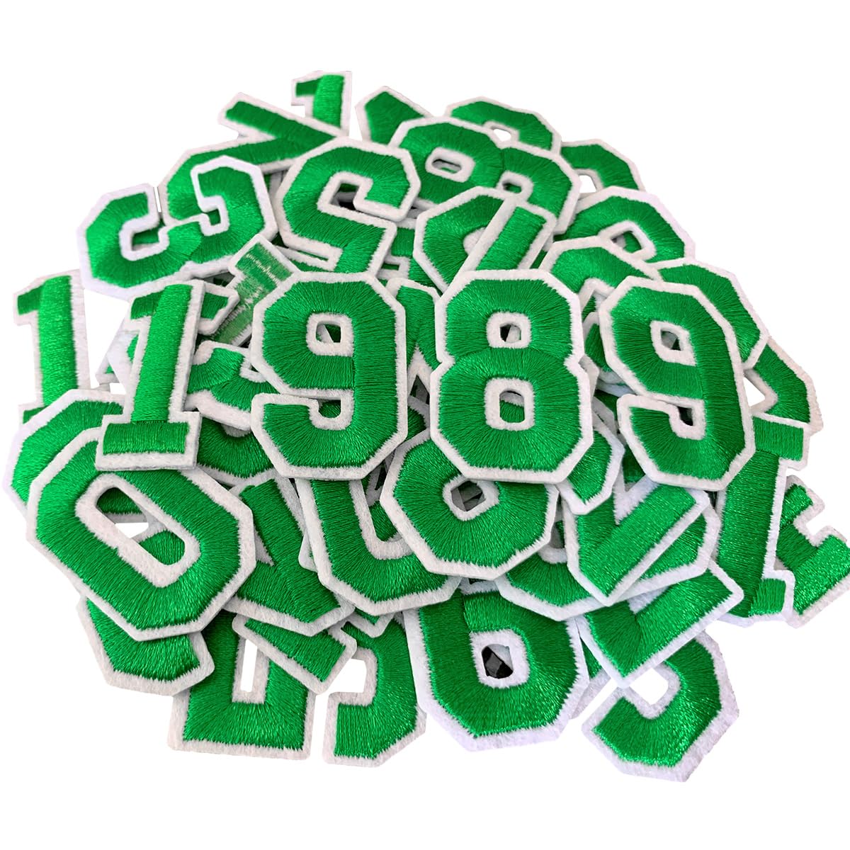 52 Pcs Iron On Letter Patches A - Z - White Embroidered Veteran Patches