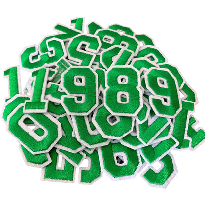 52 Pcs Iron On Letter Patches A - Z - White Embroidered Veteran Patches