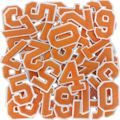 72 Pcs Iron On Letters A - Z & Numbers 0 - 9 - White Veteran Patches