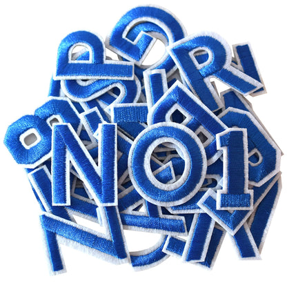 72 Pcs Iron On Letters & Numbers - Red Alphabet A - Z Veteran Patches