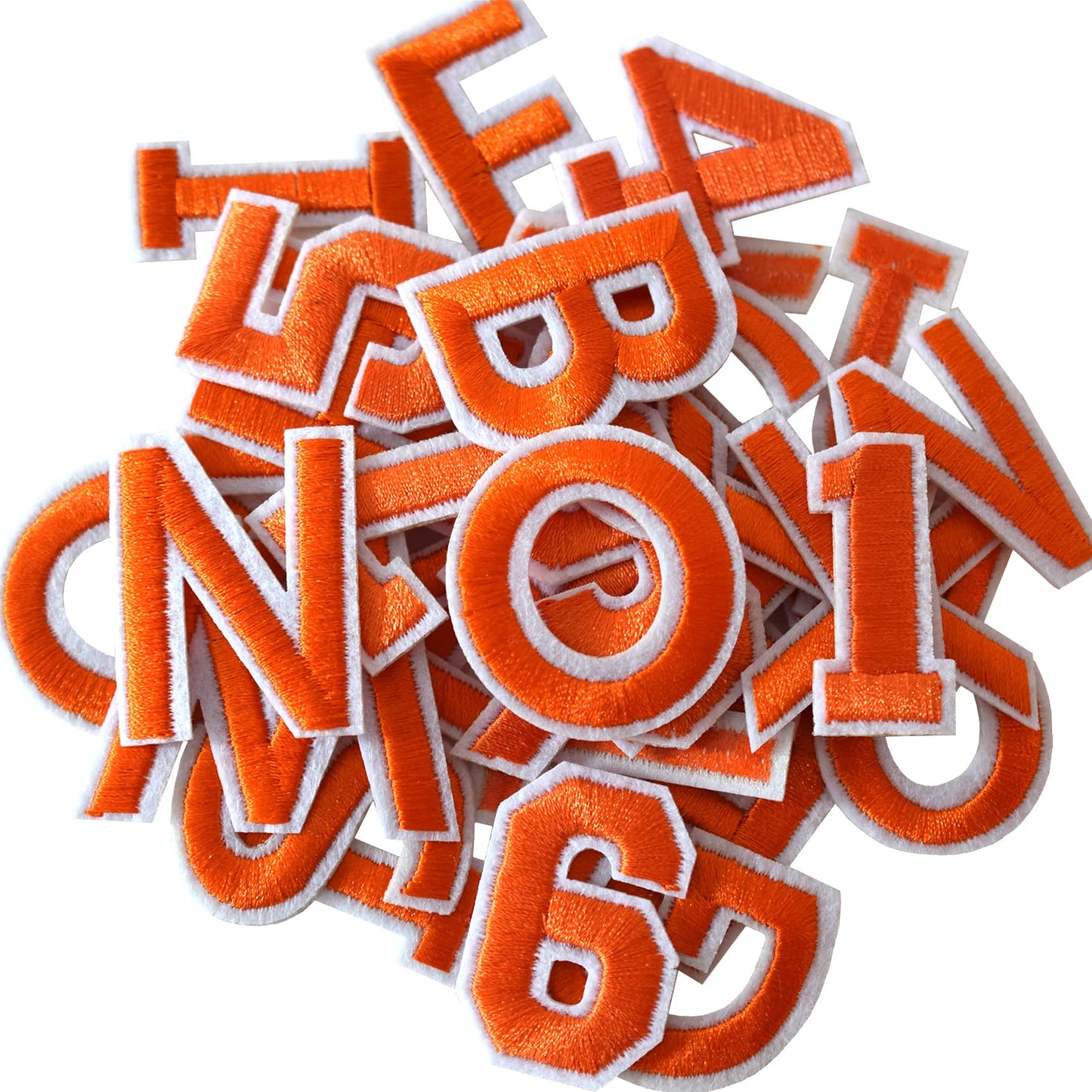 72 Pcs Iron On Letters & Numbers - Red Alphabet A - Z Veteran Patches