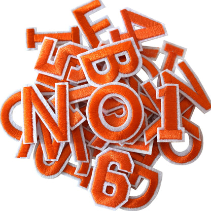 72 Pcs Iron On Letters & Numbers - Red Alphabet A - Z Veteran Patches