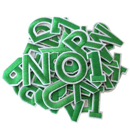 72 Pcs Iron On Letters & Numbers - Red Alphabet A - Z Veteran Patches