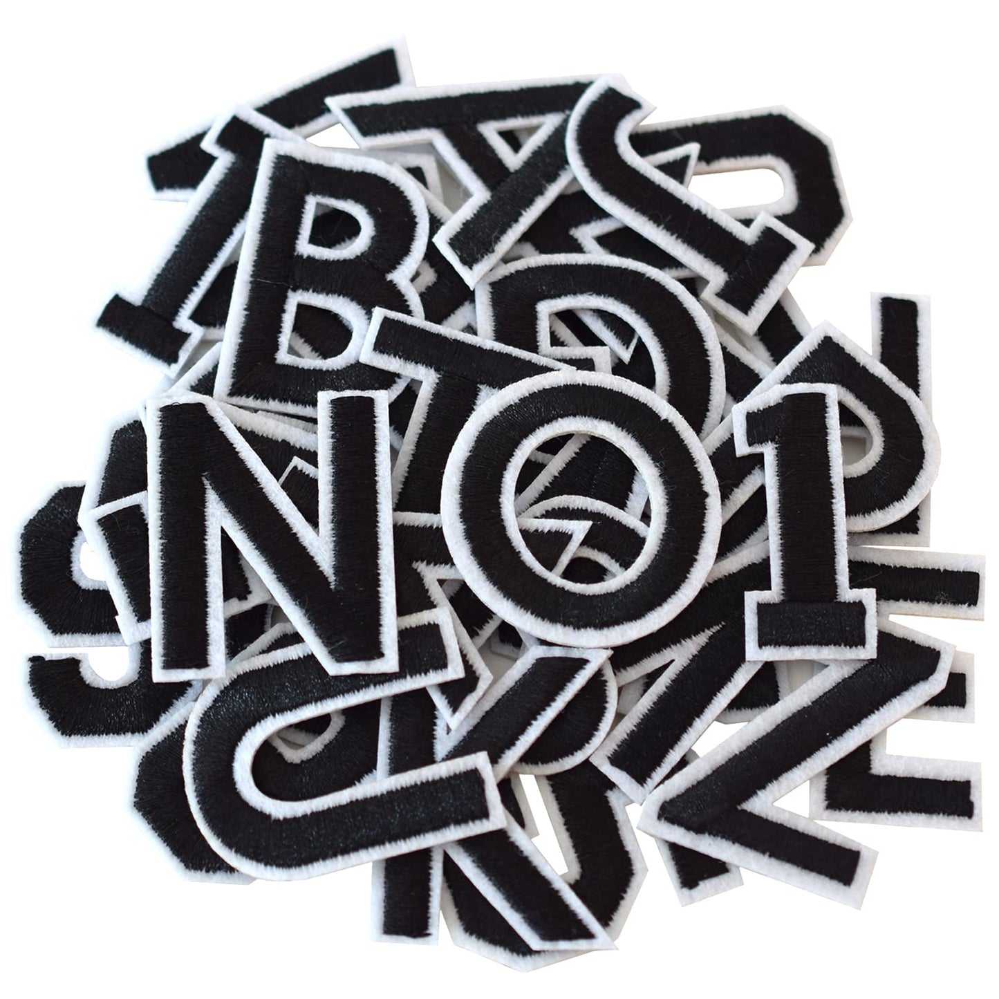 72 Pcs Iron On Letters & Numbers - Red Alphabet A - Z Veteran Patches