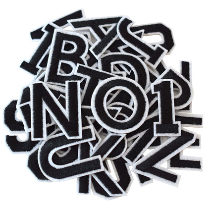 72 Pcs Iron On Letters & Numbers - Red Alphabet A - Z Veteran Patches