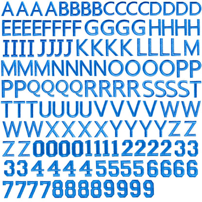 72 Pcs Iron On Letters & Numbers - Red Alphabet A - Z Veteran Patches