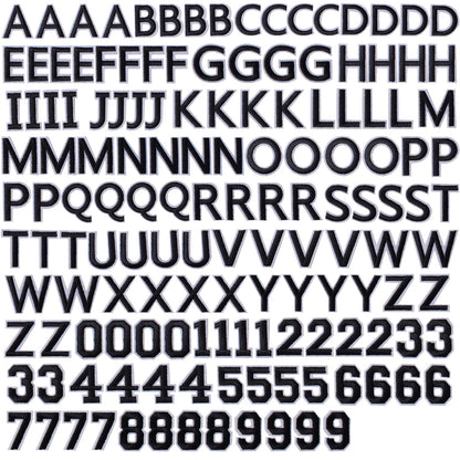 72 Pcs Iron On Letters & Numbers - Red Alphabet A - Z Veteran Patches