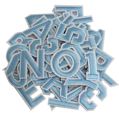 72 Pcs Iron On Letters & Numbers - Red Alphabet A - Z Veteran Patches