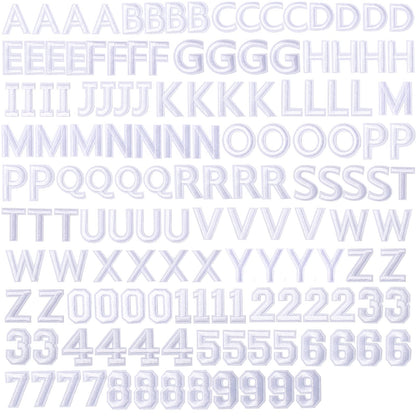 72 Pcs Iron On Letters & Numbers - Red Alphabet A - Z Veteran Patches