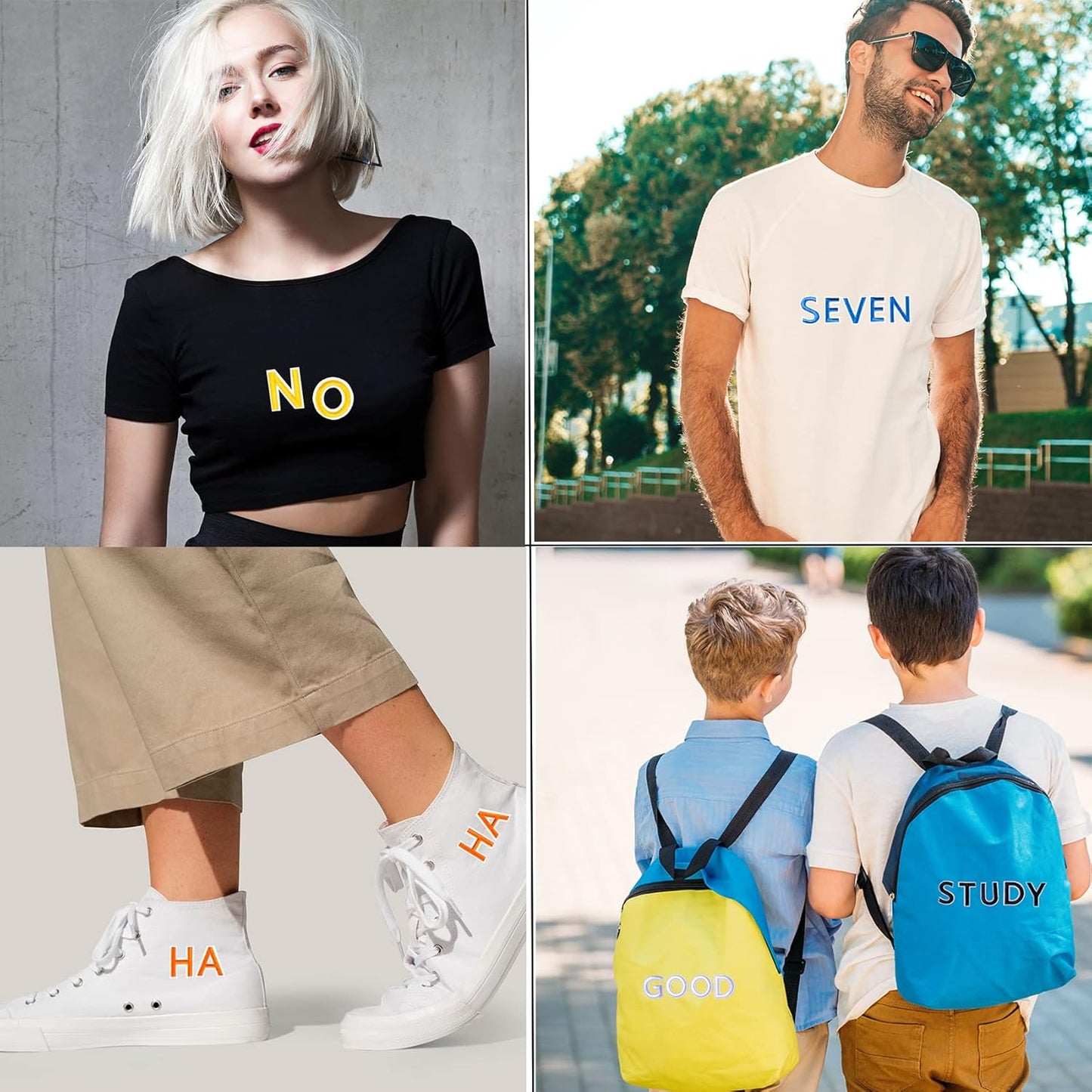 72 Pcs Iron On Letters & Numbers - Red Alphabet A - Z Veteran Patches