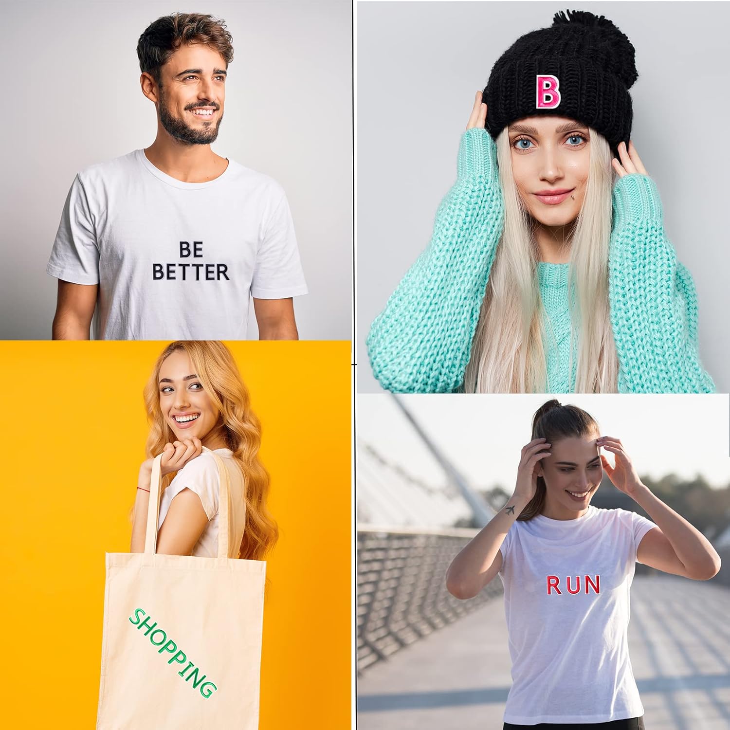 72 Pcs Iron On Letters & Numbers - Red Alphabet A - Z Veteran Patches