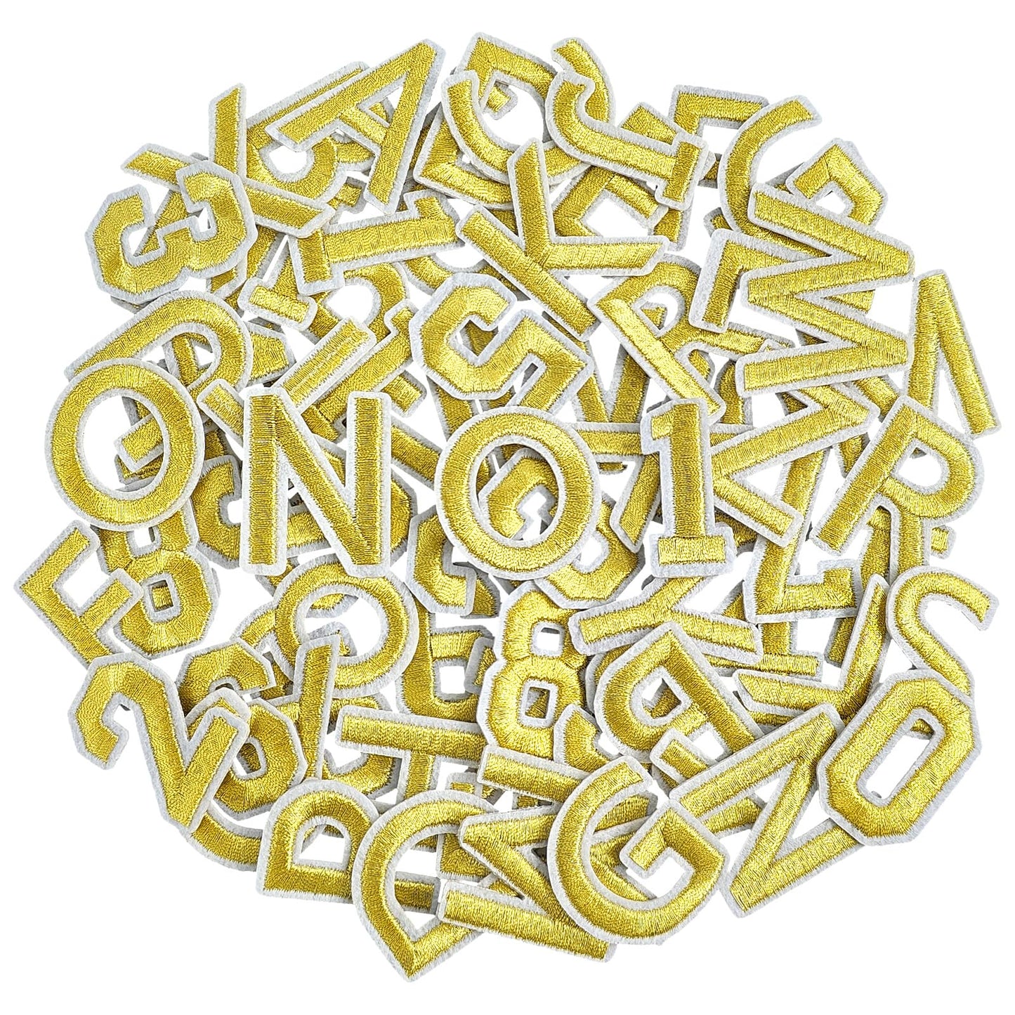 72 Pcs Iron On Letters & Numbers - Red Alphabet A - Z Veteran Patches