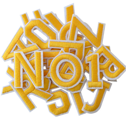 72 Pcs Iron On Letters & Numbers - Red Alphabet A - Z Veteran Patches