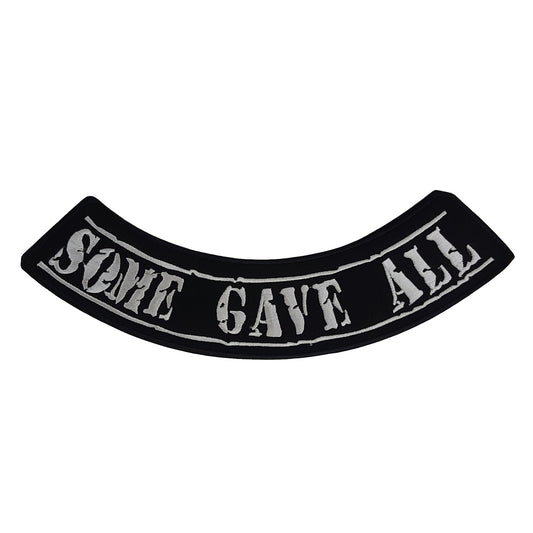 Some Give All Rocker Patch - Embroidered Biker Patch for Vest