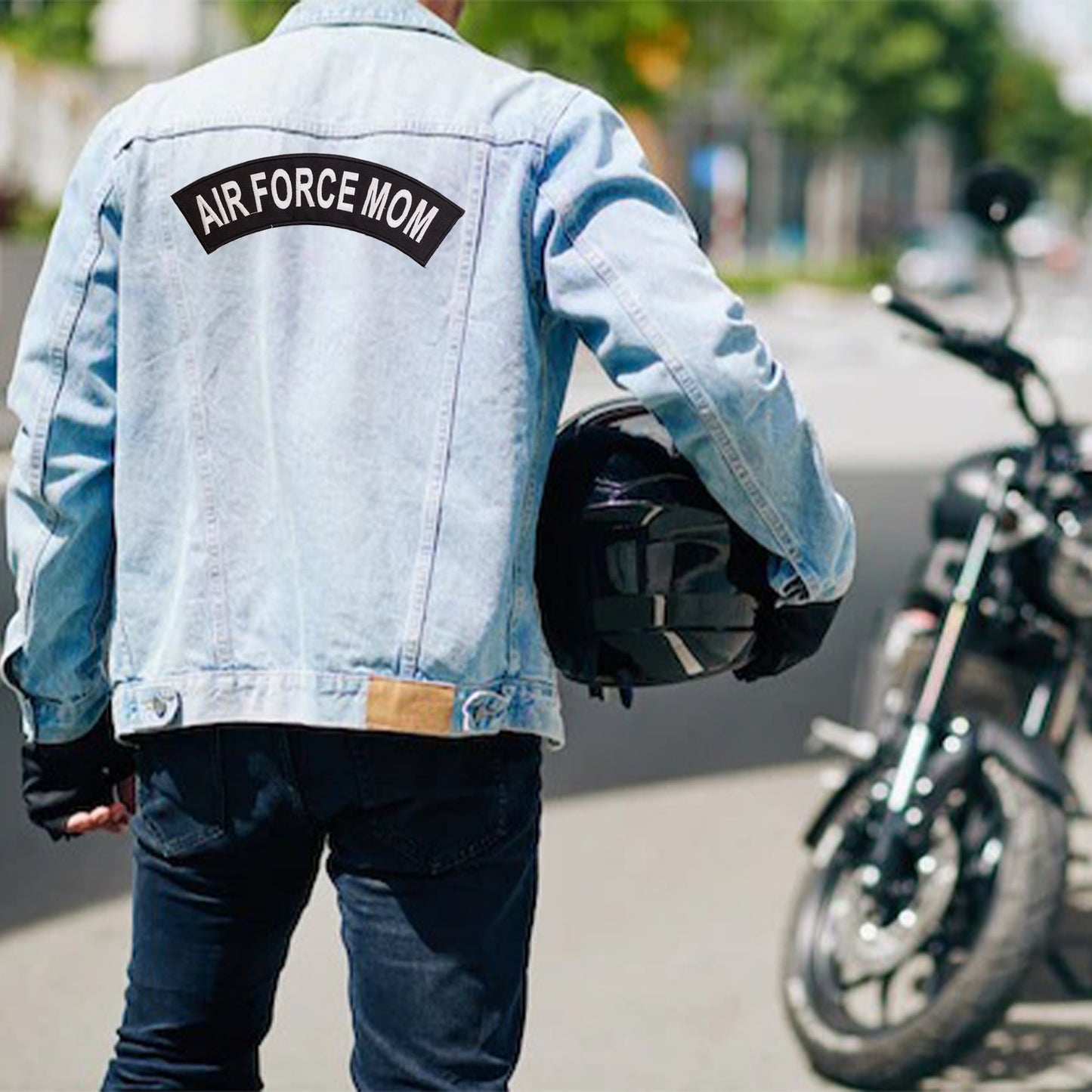 Air Born Mom Rocker Patch - Embroidered Biker Patch for Vest Veteran Patches