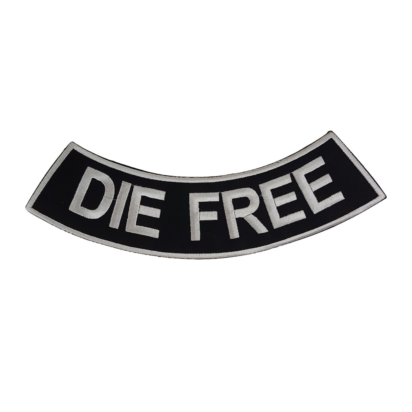 Die Free Rocker Patch - Embroidered Biker Patch for Vest Veteran Patches