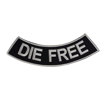 Die Free Rocker Patch - Embroidered Biker Patch for Vest Veteran Patches