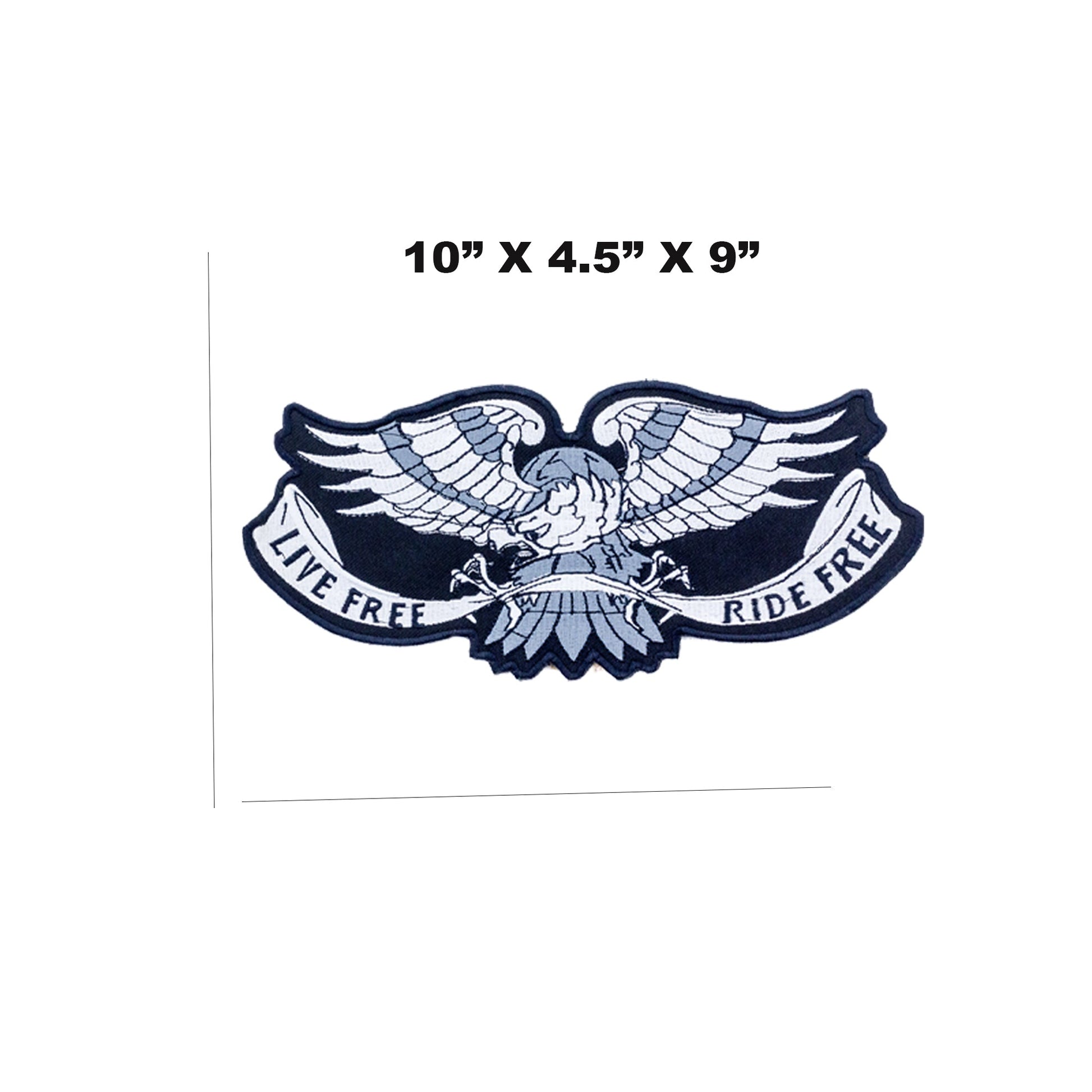 Eagle Flag Ride Free POW MIA Center Patch - Motorcycle Biker Patch Veteran Patches