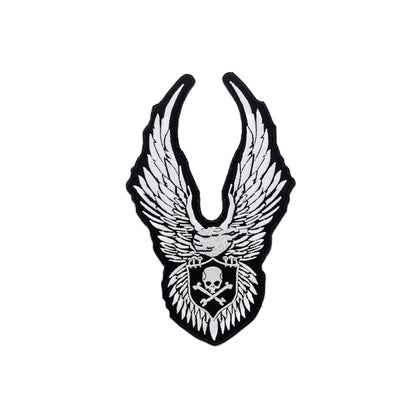 Eagle Skull and Cross Bone Center Patch - Motorcycle Biker Patch Veteran Patches
