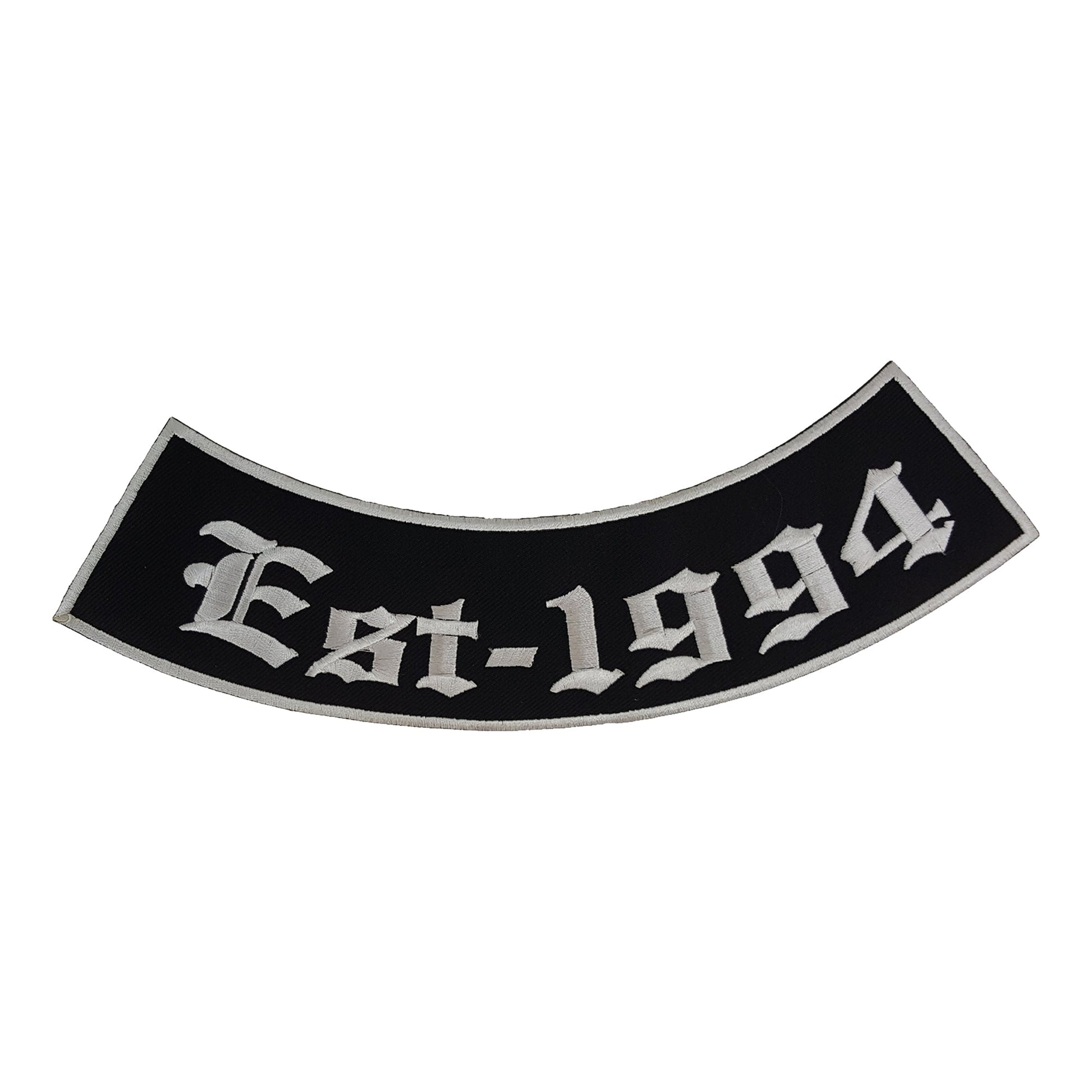 EST - 1994 Rocker Patch - Embroidered Biker Patch for Vest Veteran Patches
