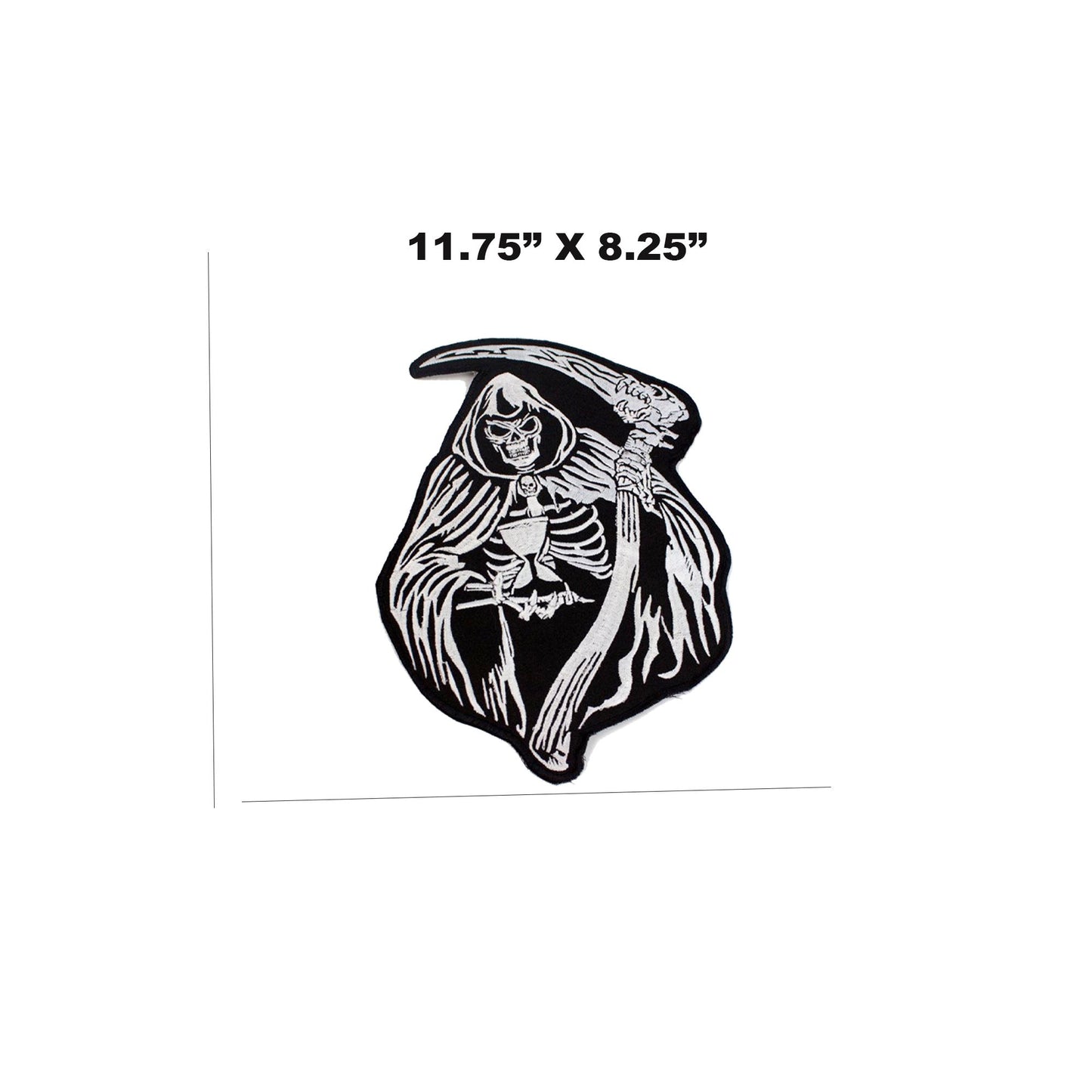 Grim Reaper Dead Man Center Patch - Motorcycle Biker Patch Veteran Patches