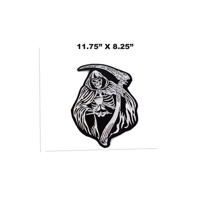 Grim Reaper Dead Man Center Patch - Motorcycle Biker Patch Veteran Patches