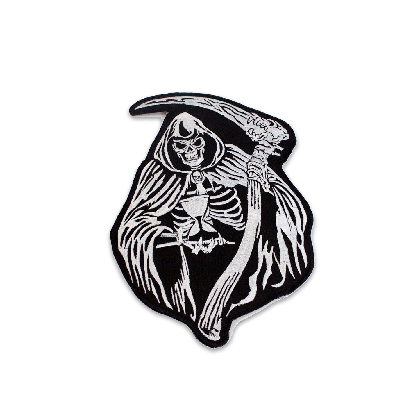 Grim Reaper Dead Man Center Patch - Motorcycle Biker Patch Veteran Patches