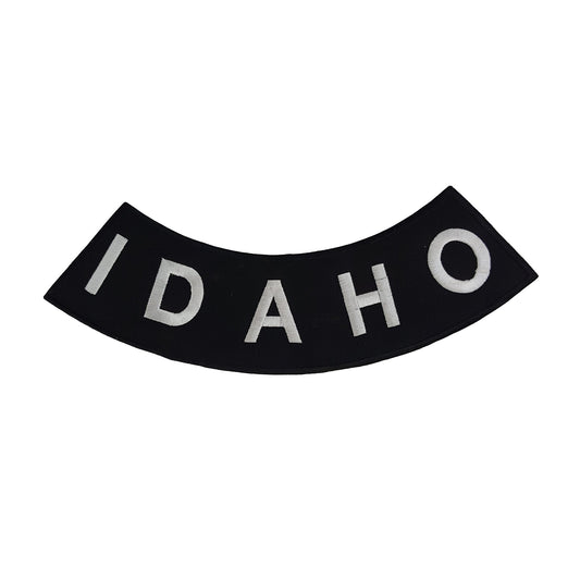 Idaho Rocker Patch - Embroidered Biker Patch for Vest Veteran Patches