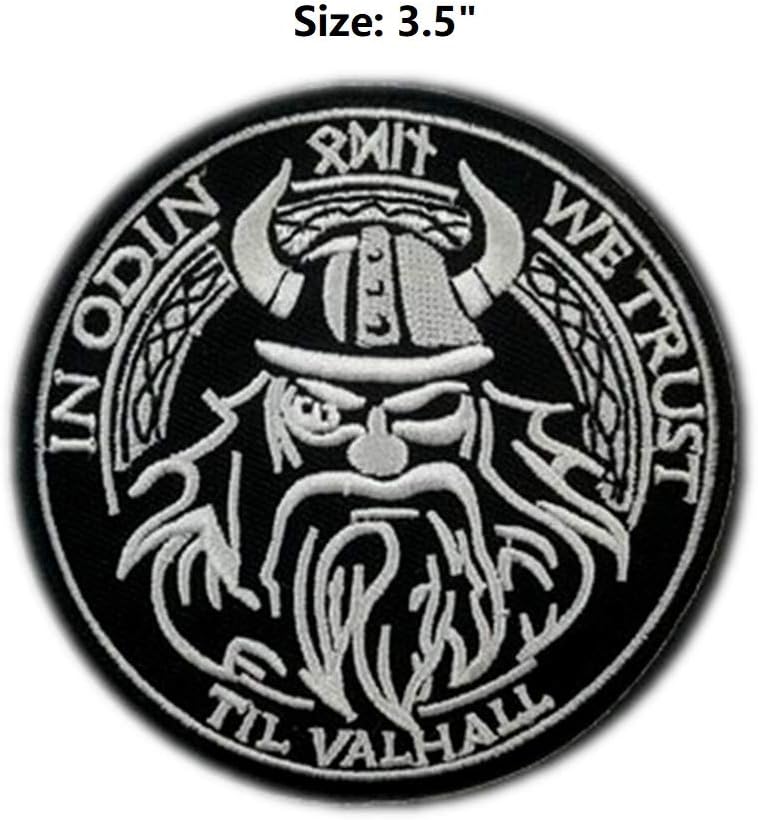 In Odin We Trust Viking Patch - Valhalla Rune Badge Veteran Patches