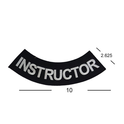 Instructor Rocker Patch - Embroidered Biker Patch for Vest Veteran Patches