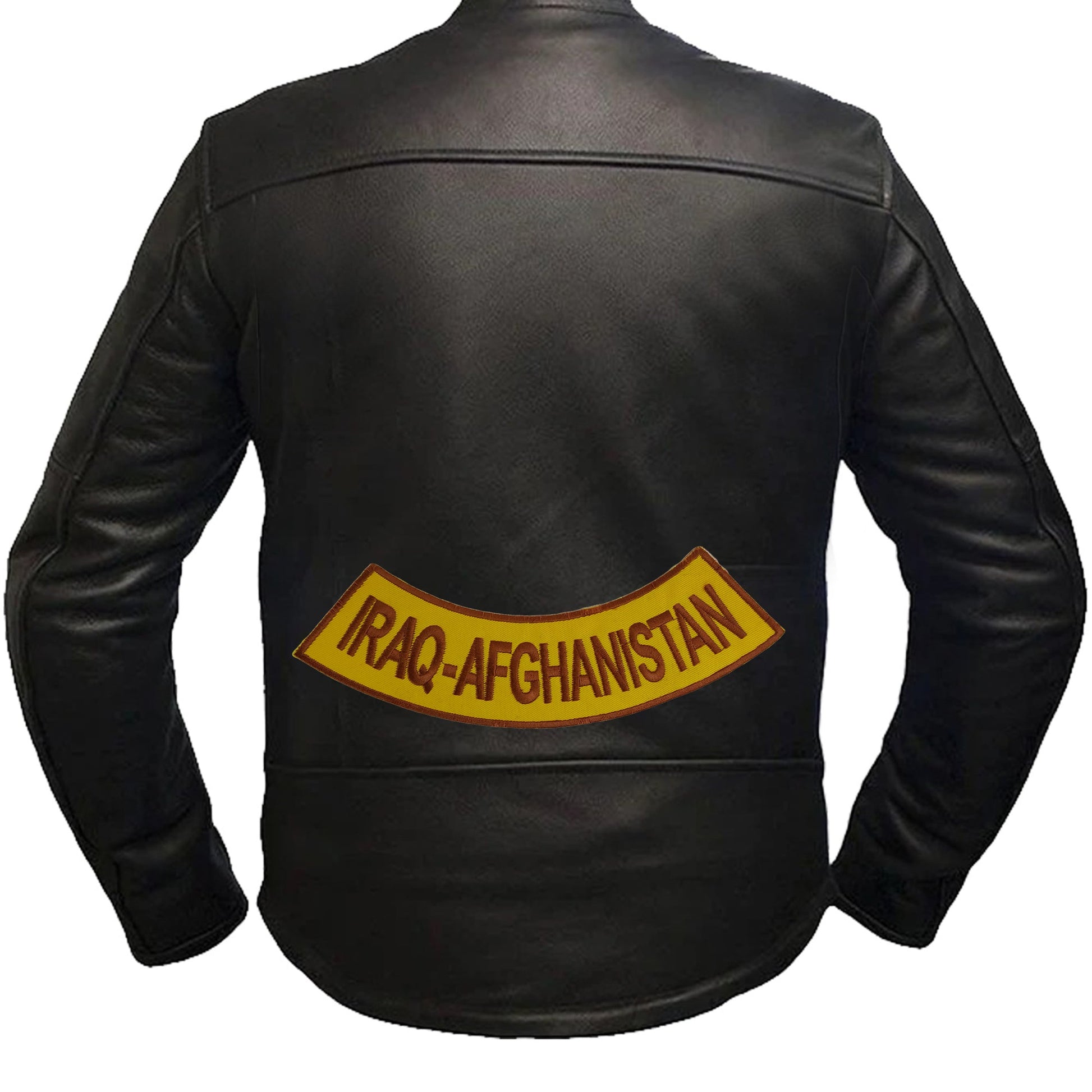 Iraq - Afghanistan Brown Border Military Rocker Patch - Veteran Biker Patch Veteran Patches