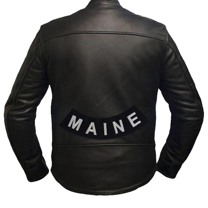 Maine Rocker Patch - Embroidered Biker Patch for Vest Veteran Patches