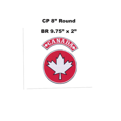 Maple Leaf Canda Center Top Back Patch for Biker Vest Veteran Patches