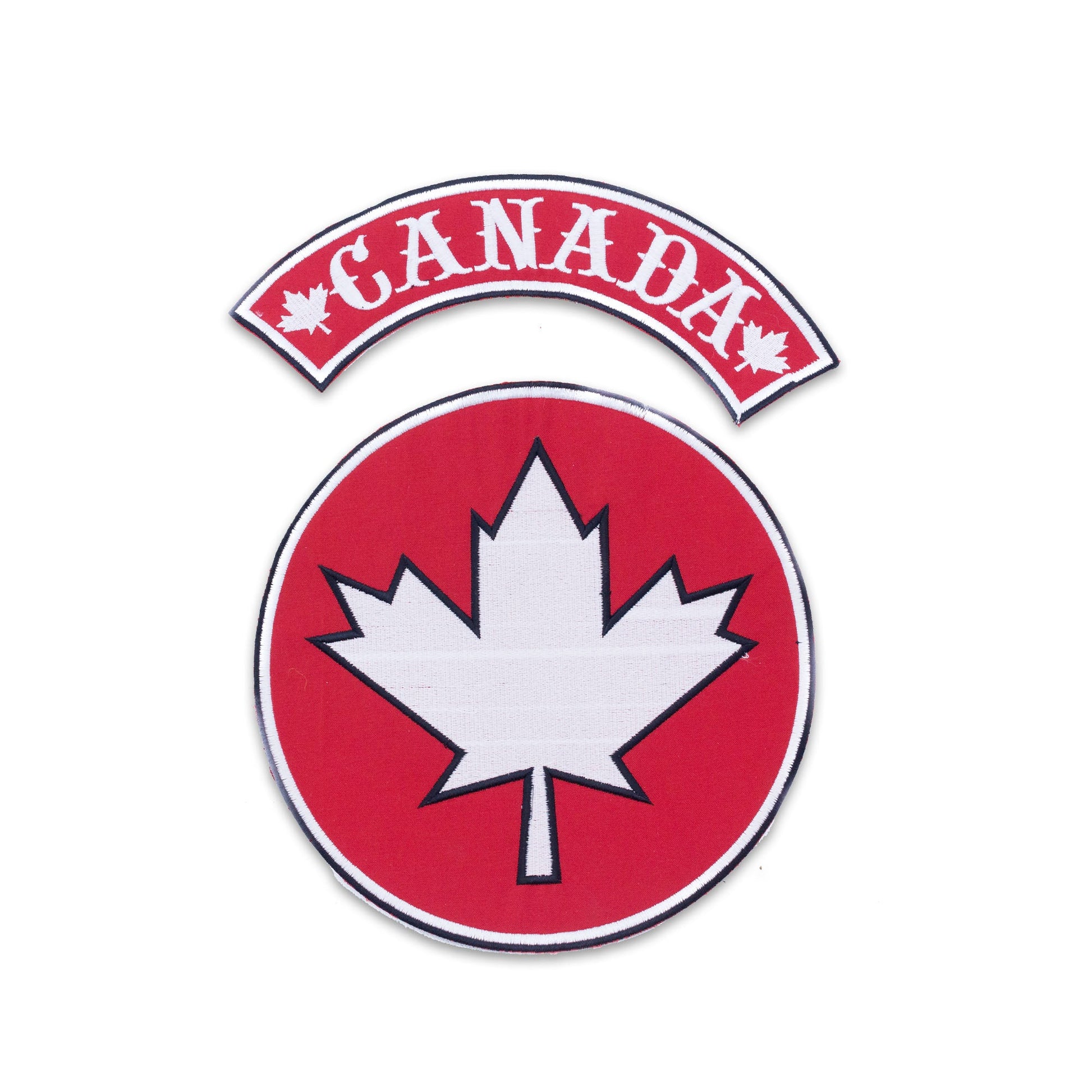 Maple Leaf Canda Center Top Back Patch for Biker Vest Veteran Patches