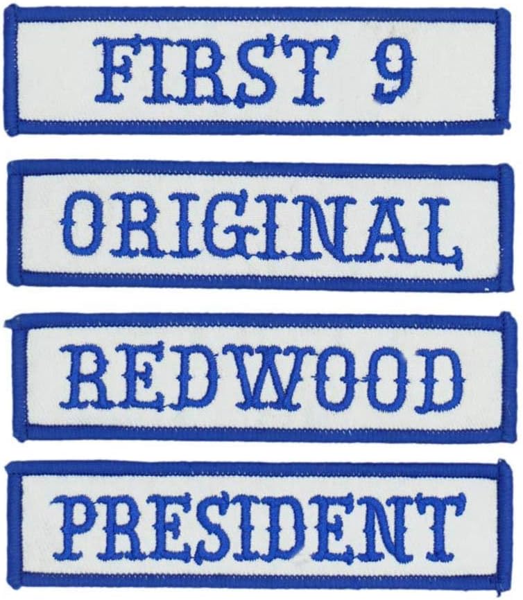 MC Officer Title Rank Patches - Motorcycle Biker Veteran Patches