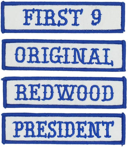 MC Officer Title Rank Patches - Motorcycle Biker Veteran Patches