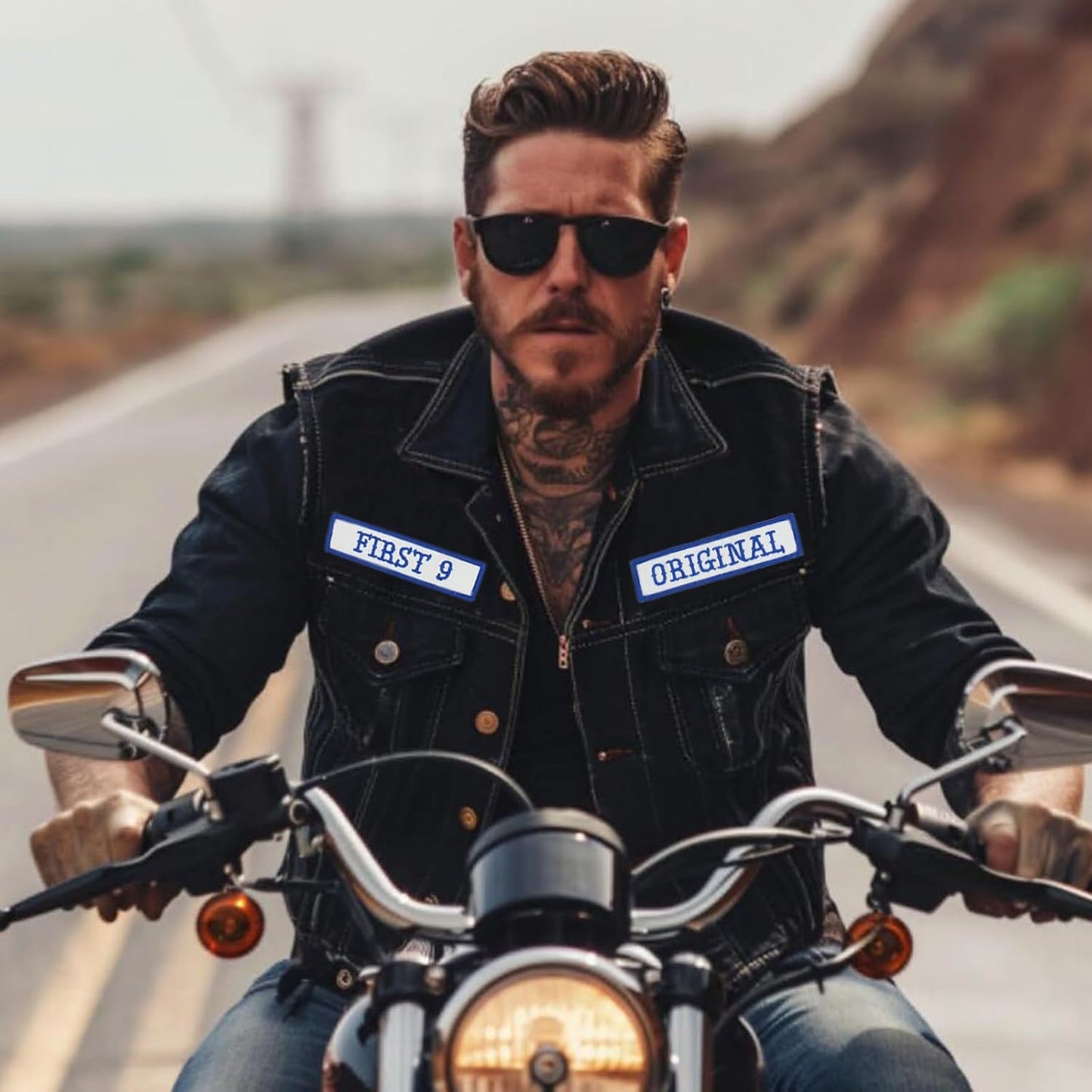 MC Officer Title Rank Patches - Motorcycle Biker Veteran Patches