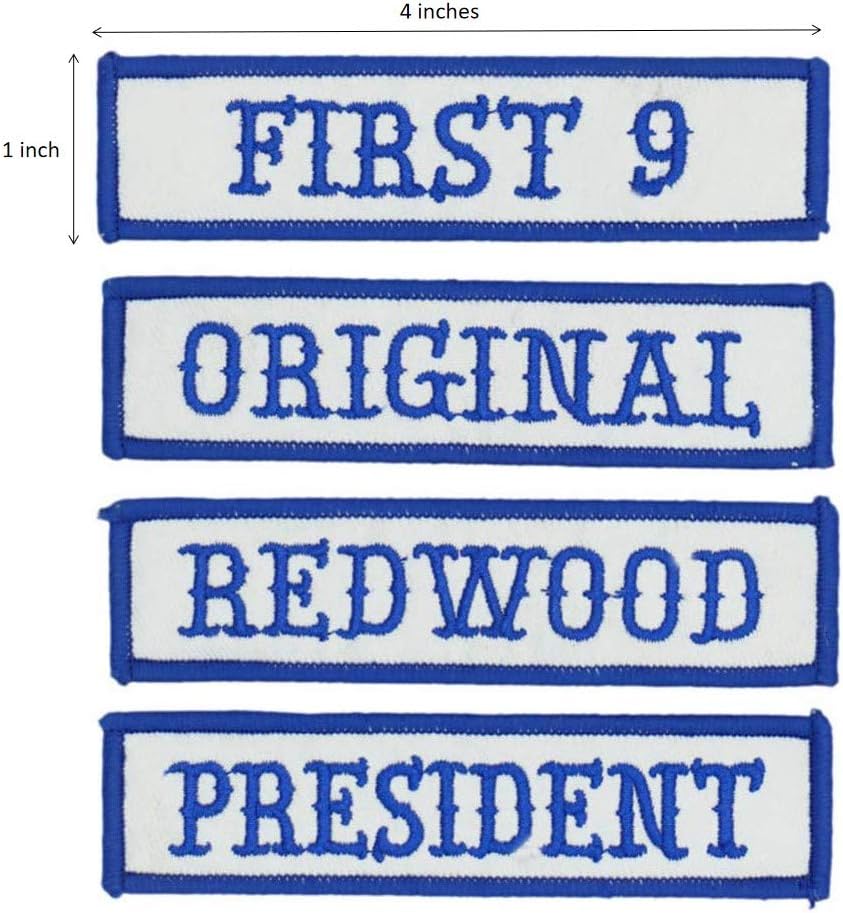 MC Officer Title Rank Patches - Motorcycle Biker Veteran Patches